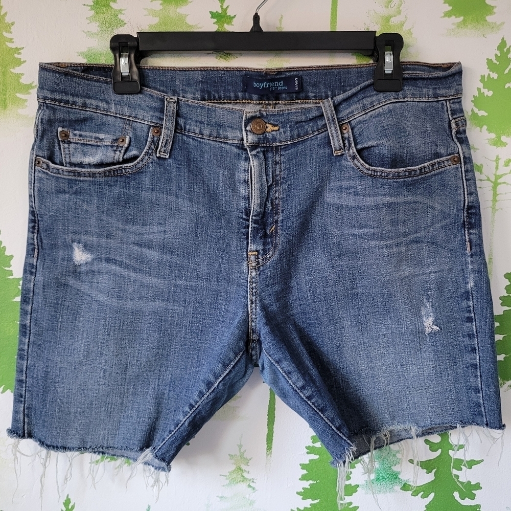 Two 513 Boyfriend Jean Shorts.
